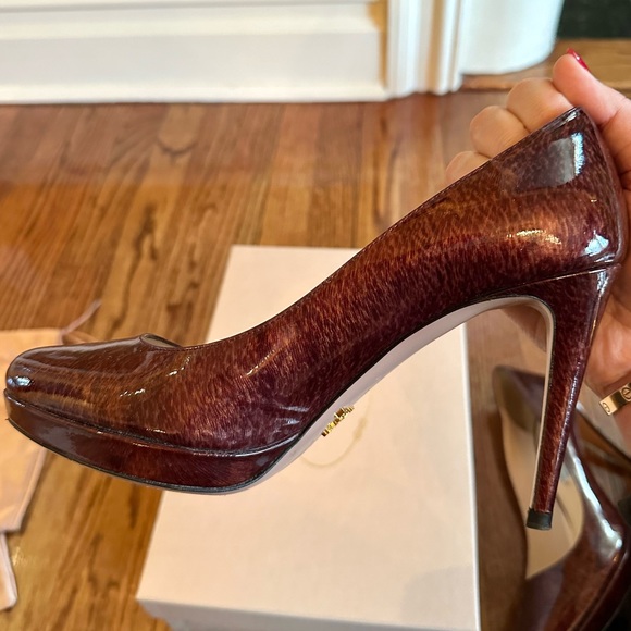 Prada Patent Leather Platform Heels - Picture 12 of 16